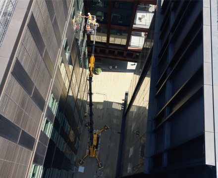 Tracked Spider at 54m in city application